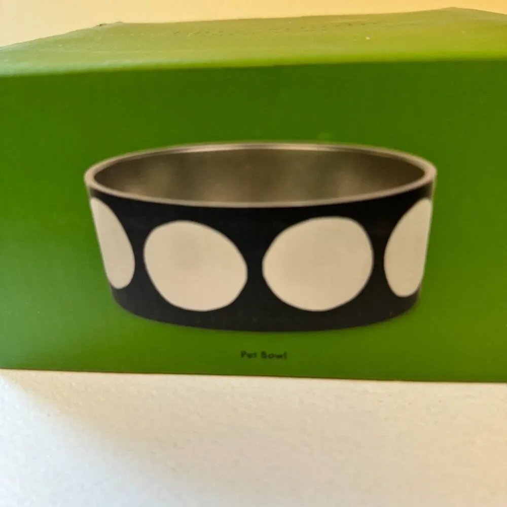 KATE SPADE NY - M/L Pet Bandana & 32oz Bowl in Art Dots NWT Bundle